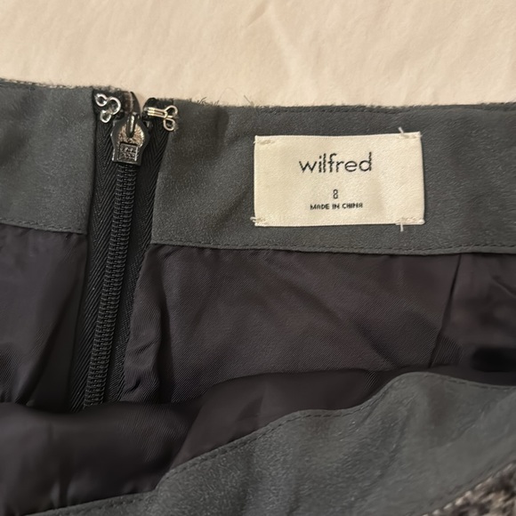 Wilfred wool plaid tie skirt - Picture 2 of 3